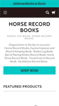 Mobile Screenshot of horserecordbooks.com
