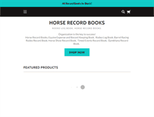 Tablet Screenshot of horserecordbooks.com